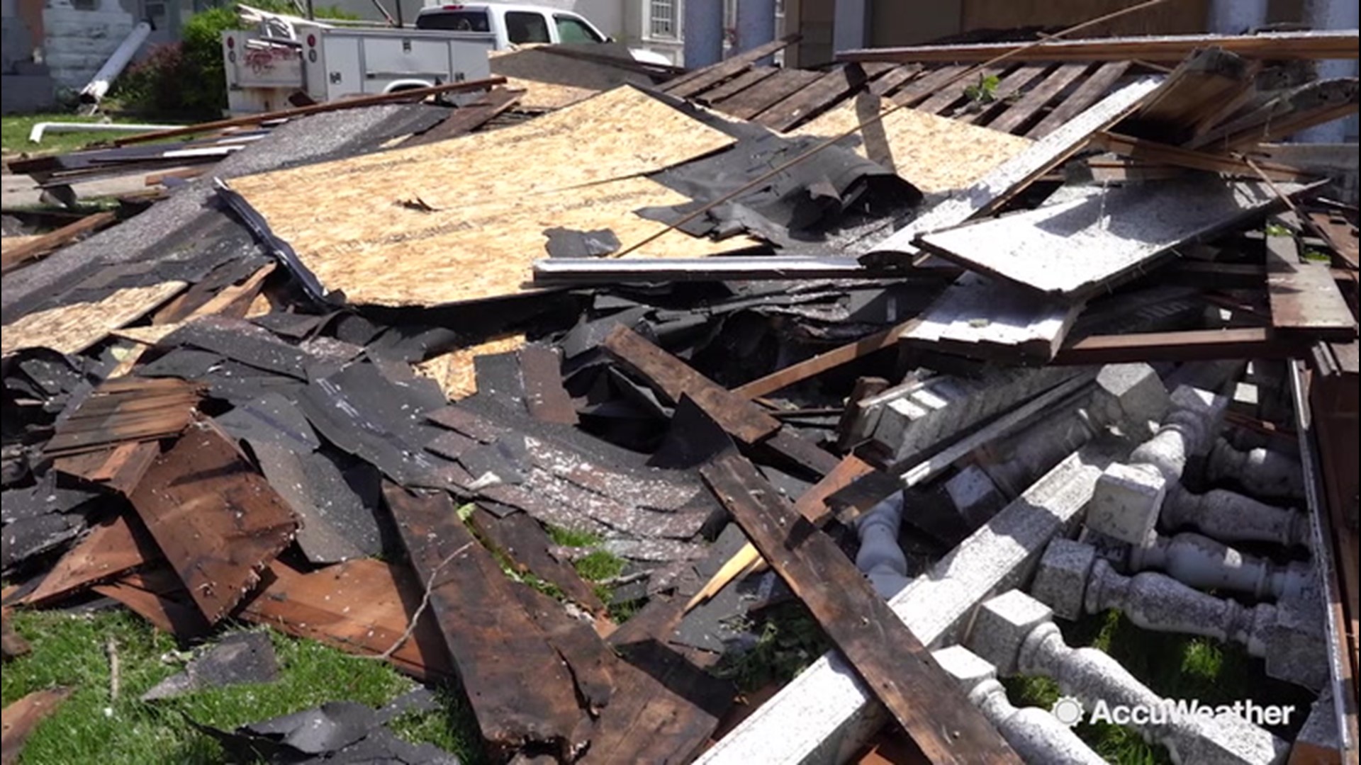 After Wednesday's EF3 tornado hit the town of Jefferson City Missouri, the clean up is underway as residents begin to repair. Our Jonathan Petramala takes a look at what the storm did to the historic buildings in town.