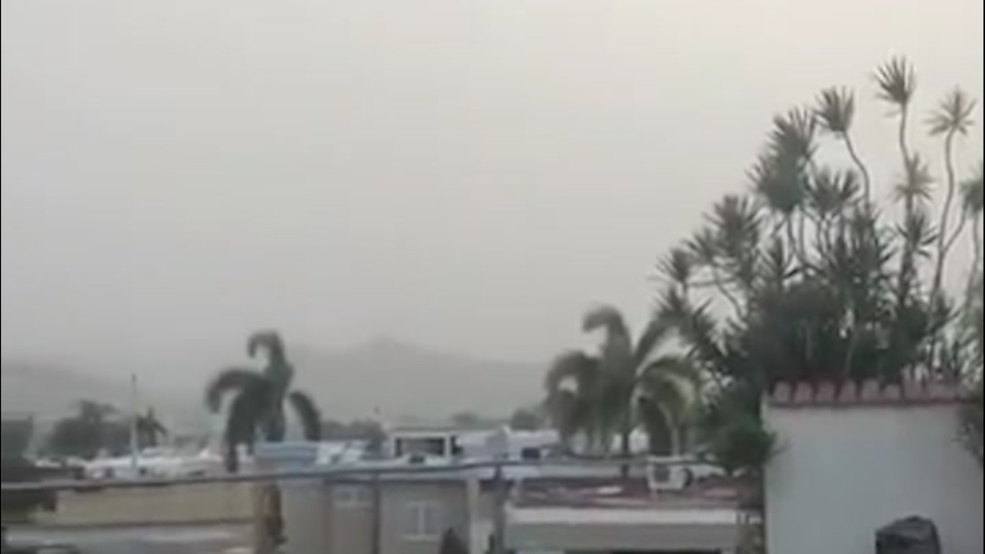The difference between the visibility in Yauco, Puerto Rico, was night and day from this past May to June 22, as Saharan dust obscured visibility.