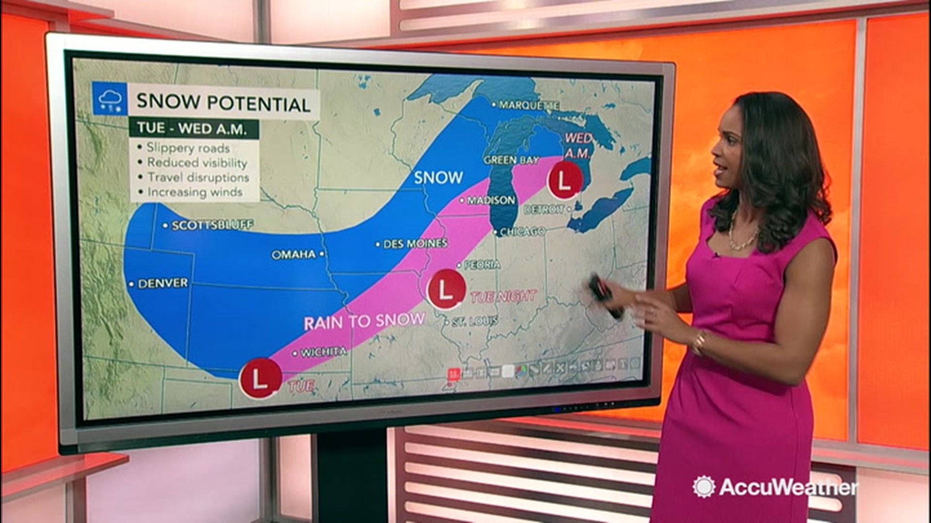 AccuWeather Meteorologist Brittany Boyer breaks down the storm's path and how the snow may disrupt any travel plans for Thanksgiving.