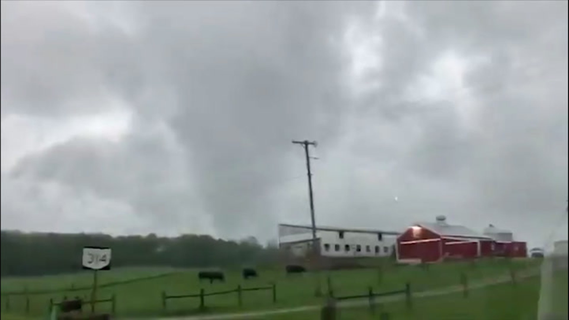 This tornado touched down in Madison County, Ohio, on May 18. At the time of the tornado, there were no reports of damage or injuries.