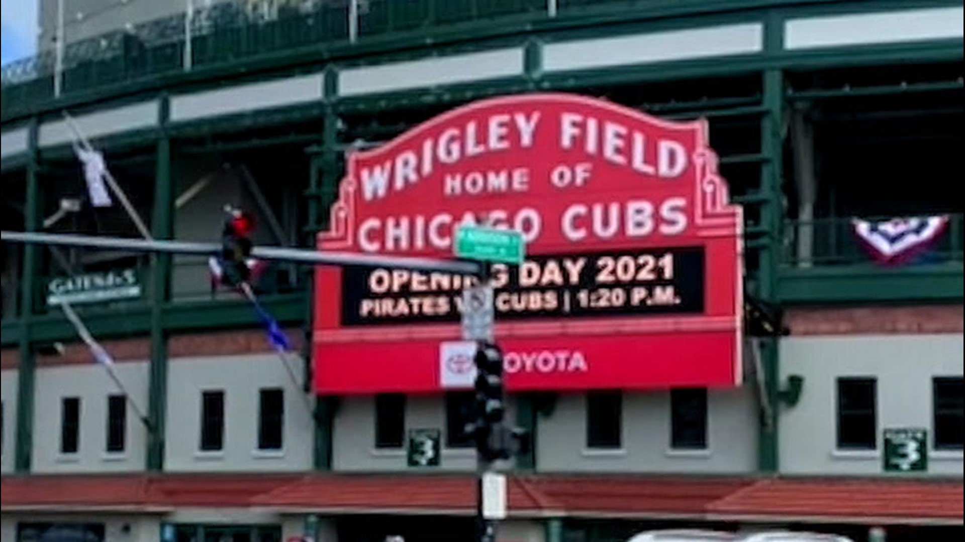 Despite a chilly day on April 1, in Chicago, Illinois, fans are excited for Opening Day as they head to Wrigley Field to watch the Cubs take on the Pittsburgh Pirates.