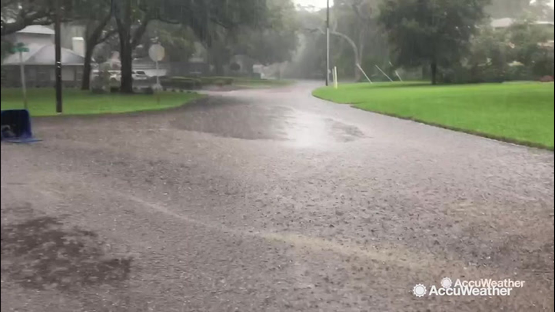 St. Petersburg, Florida, experienced some heavy rainfall that caused water to build up on city streets on Aug. 13.