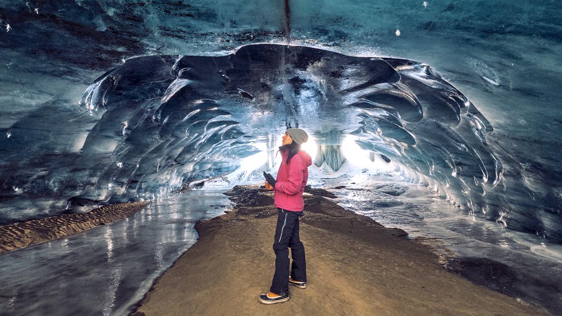 This disappearing ice cave offers 'magical and unique' experiences