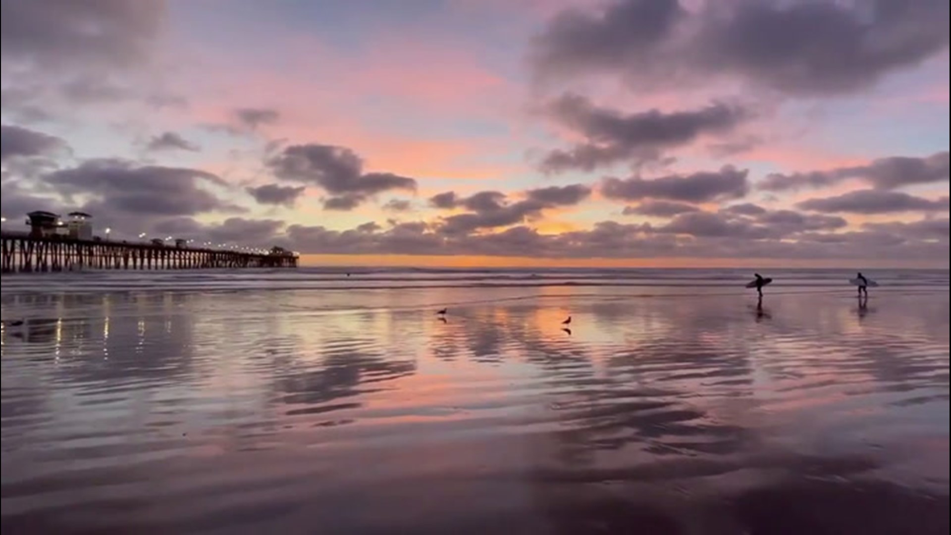 This beautiful sunrise opened the day on Jan. 3 in Oceanside, California.