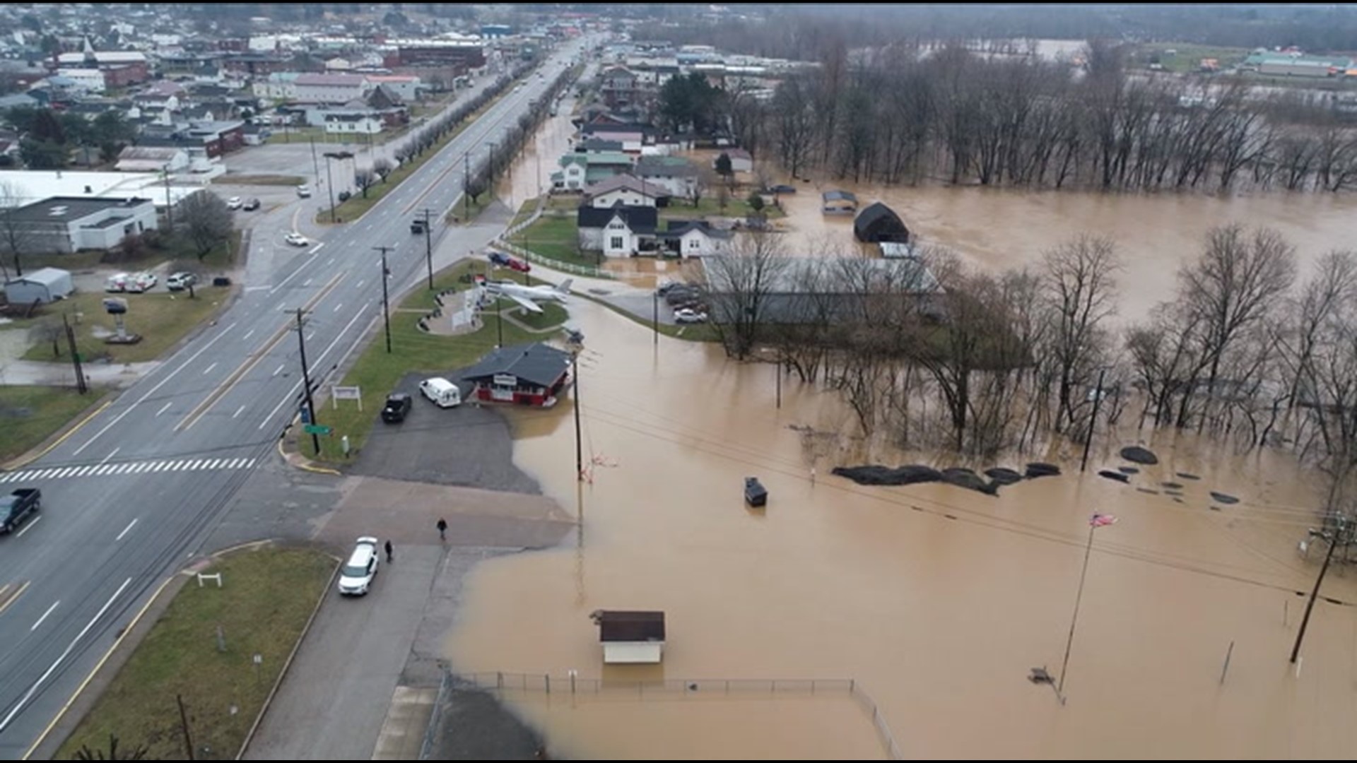 Heavy rain across the Southeast from the end of February into the start of March led to rapidly rising rivers in parts of West Virginia, submerging homes, roads and vehicles.