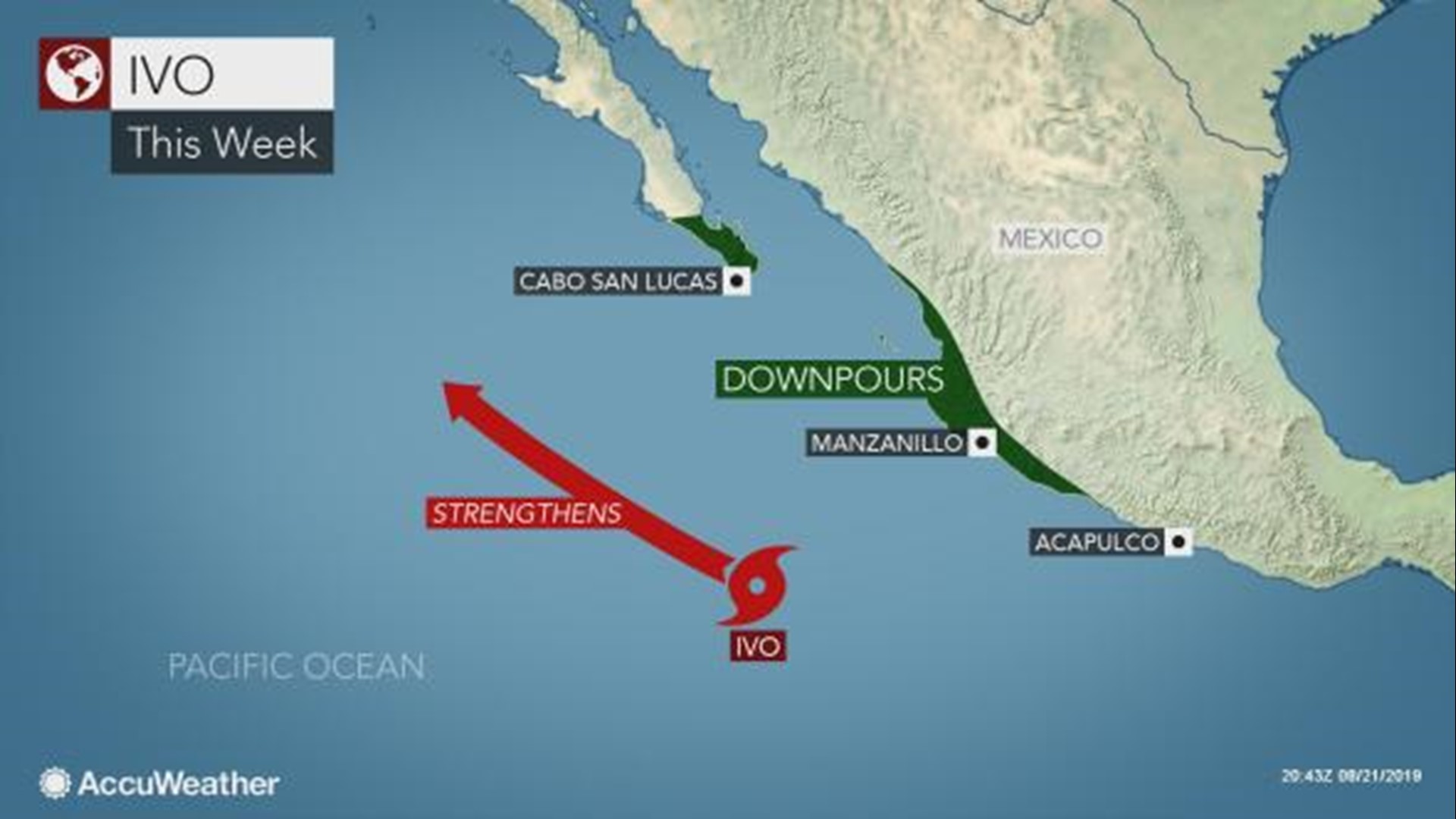 Tropical Storm Ivo to batter western Mexico with flooding downpours ...