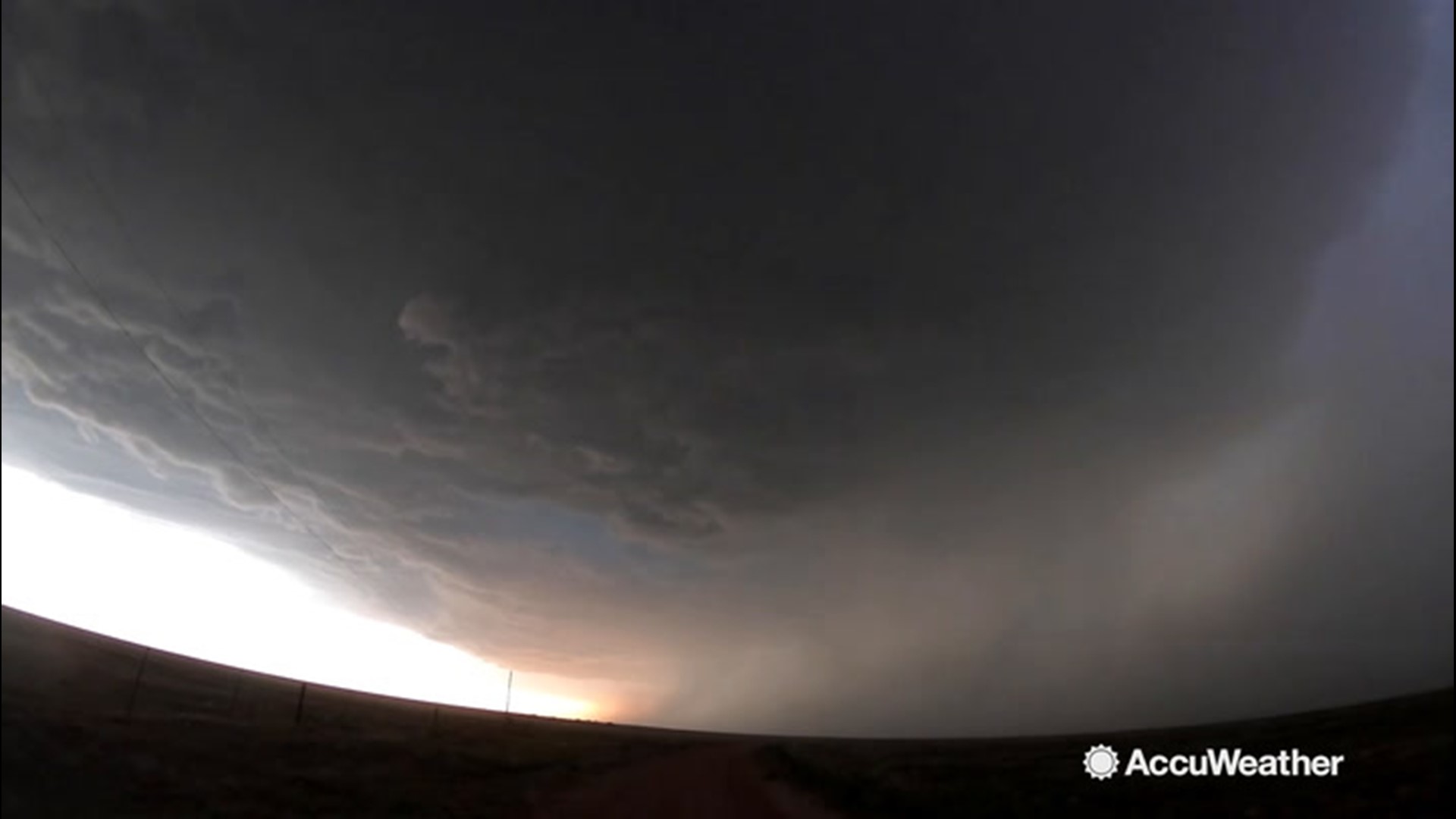 Storm chaser Reed Timmer was in Amistead, New Mexico where he caught this ominous dark supercell forming overhead on June 13.