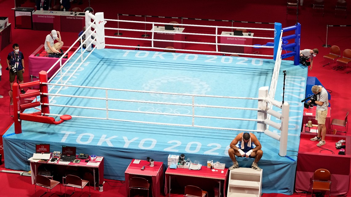 Tokyo Olympics Boxer protests disqualification