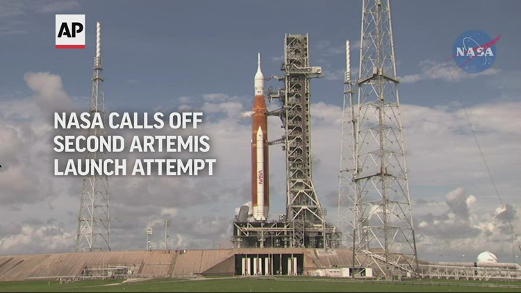 NASA calls off second Artemis launch attempt