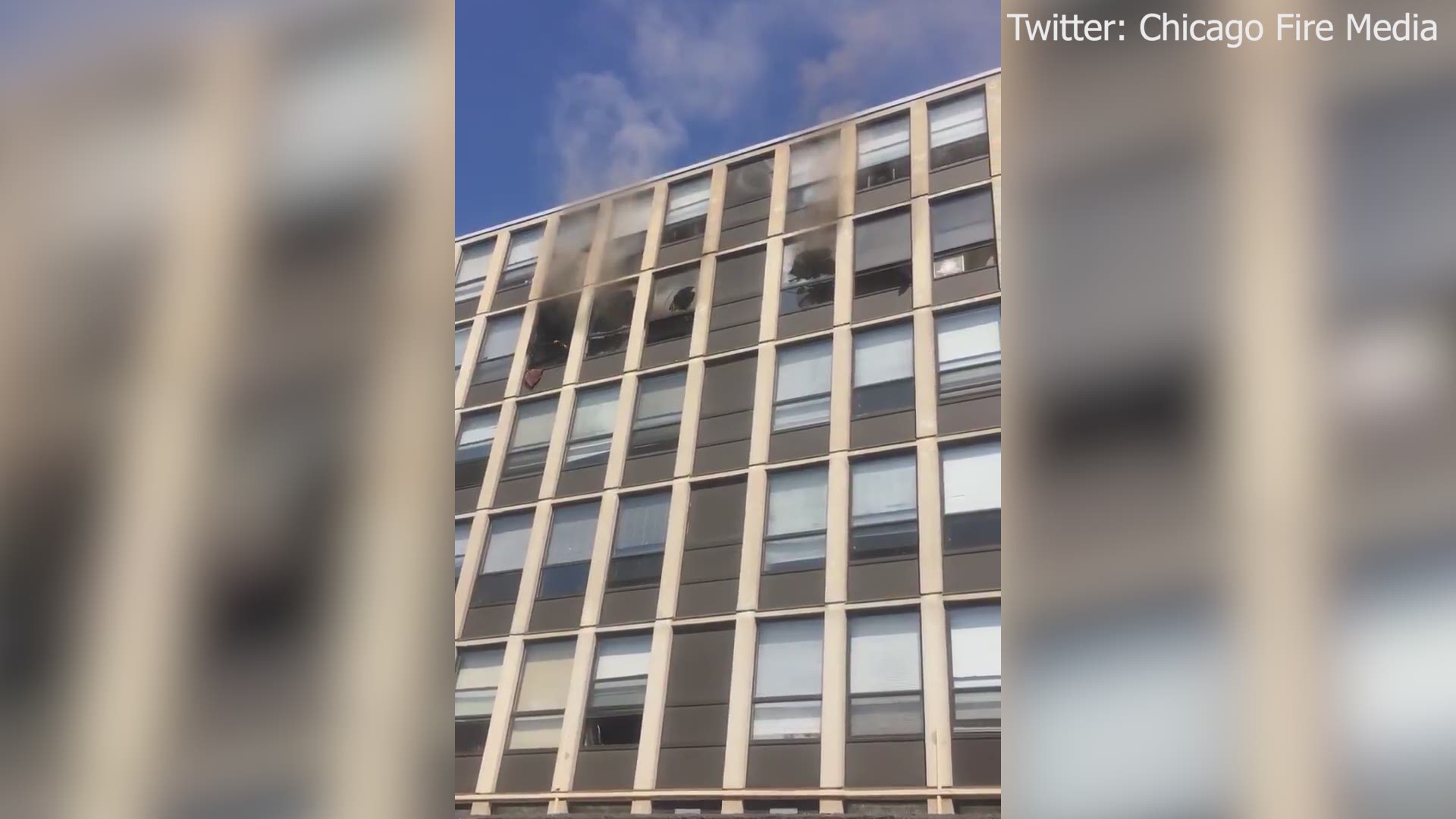 A Chicago cat may now have eight lives after jumping out of a fifth-floor window to escape an apartment fire. (Video: Chicago Fire Media Twitter)