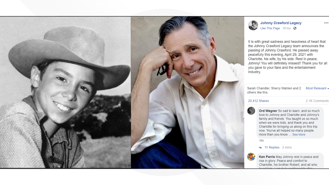 Johnny Crawford 'Rifleman' star and Mouseketeer dies at 75(01)