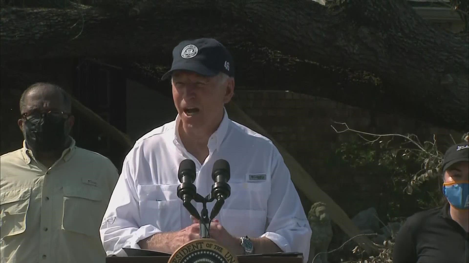 Biden in New Orleans to view devastation caused by Ida | cbs8.com