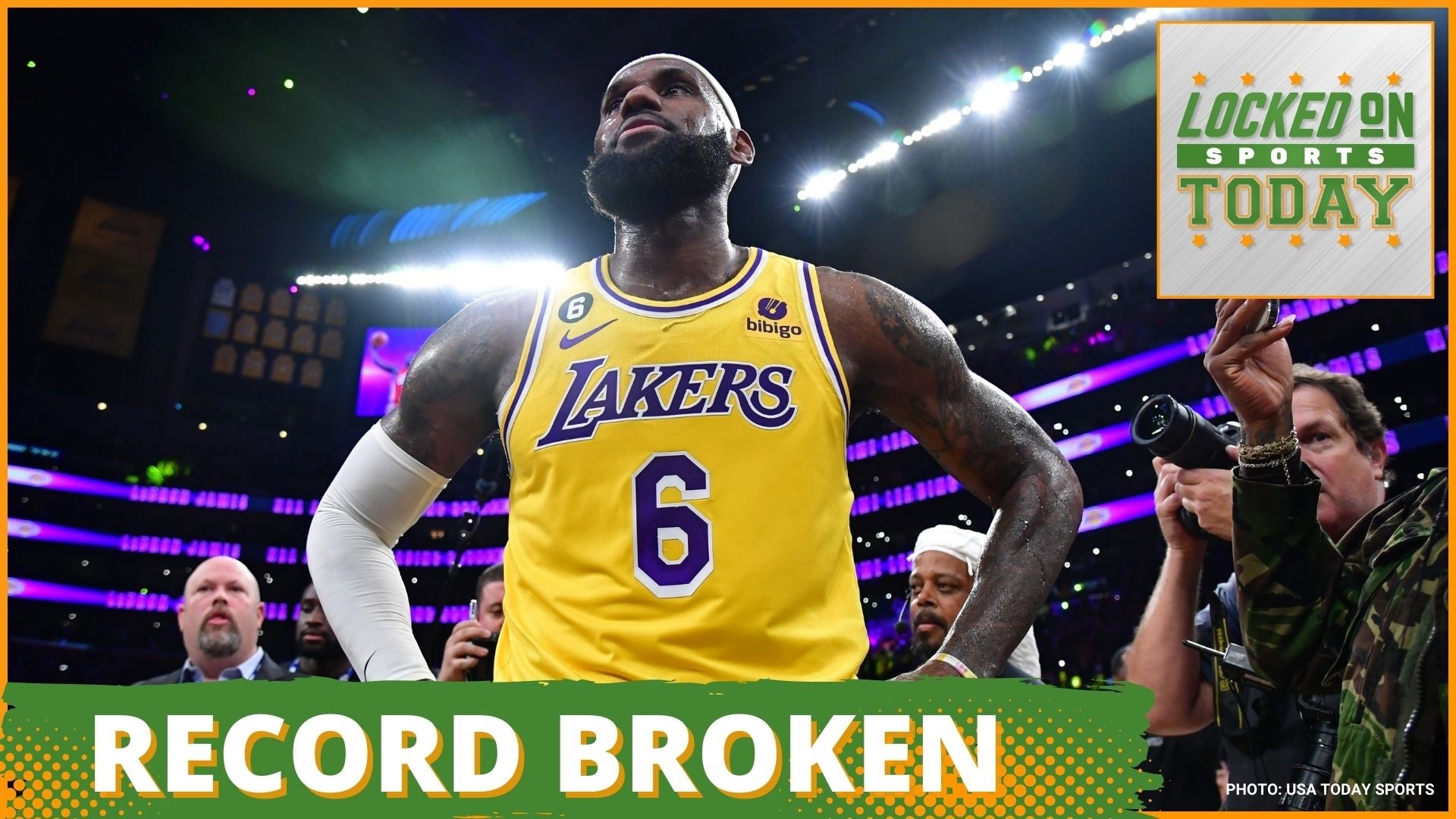 Discussing the day's top sports stories from Lebron James breaking the NBA all-time scoring record to the front runner to land Aaron Rodgers.