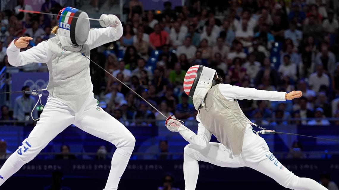 US wins team fencing event for 1st time, Kiefer gets 3rd gold