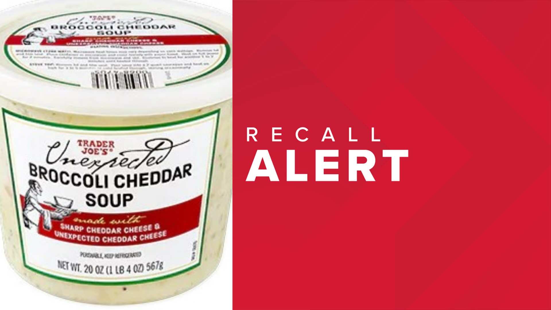 Recall Trader Joe's broccoli cheddar soup could contain insects