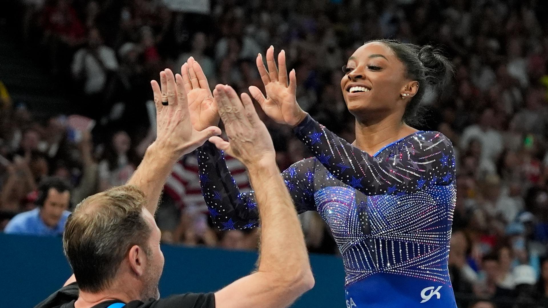 When is Simone Biles, Sha'Carri Richardson competing Saturday?