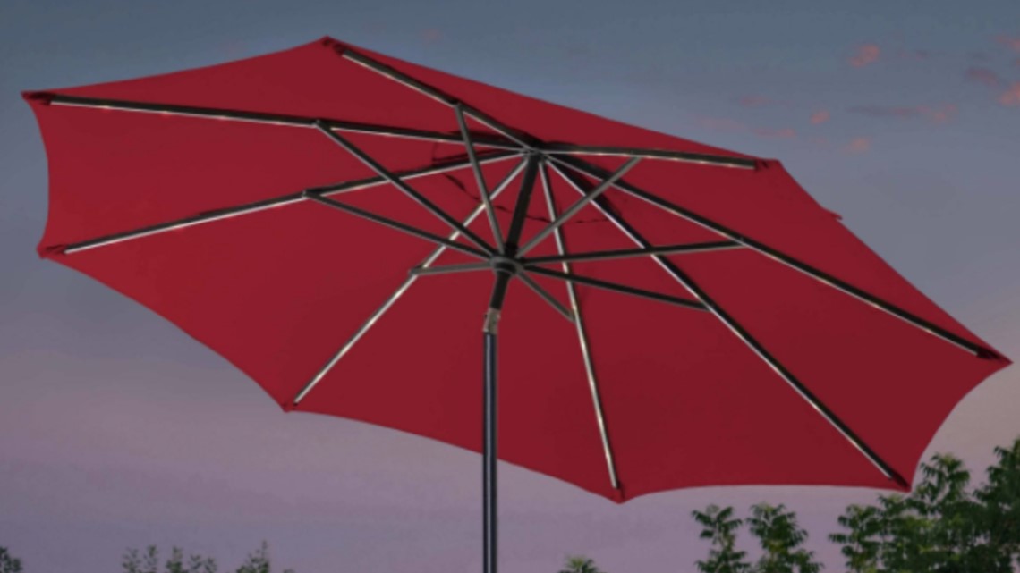 Costco patio umbrella recall Sunvilla solar umbrellas catch fire