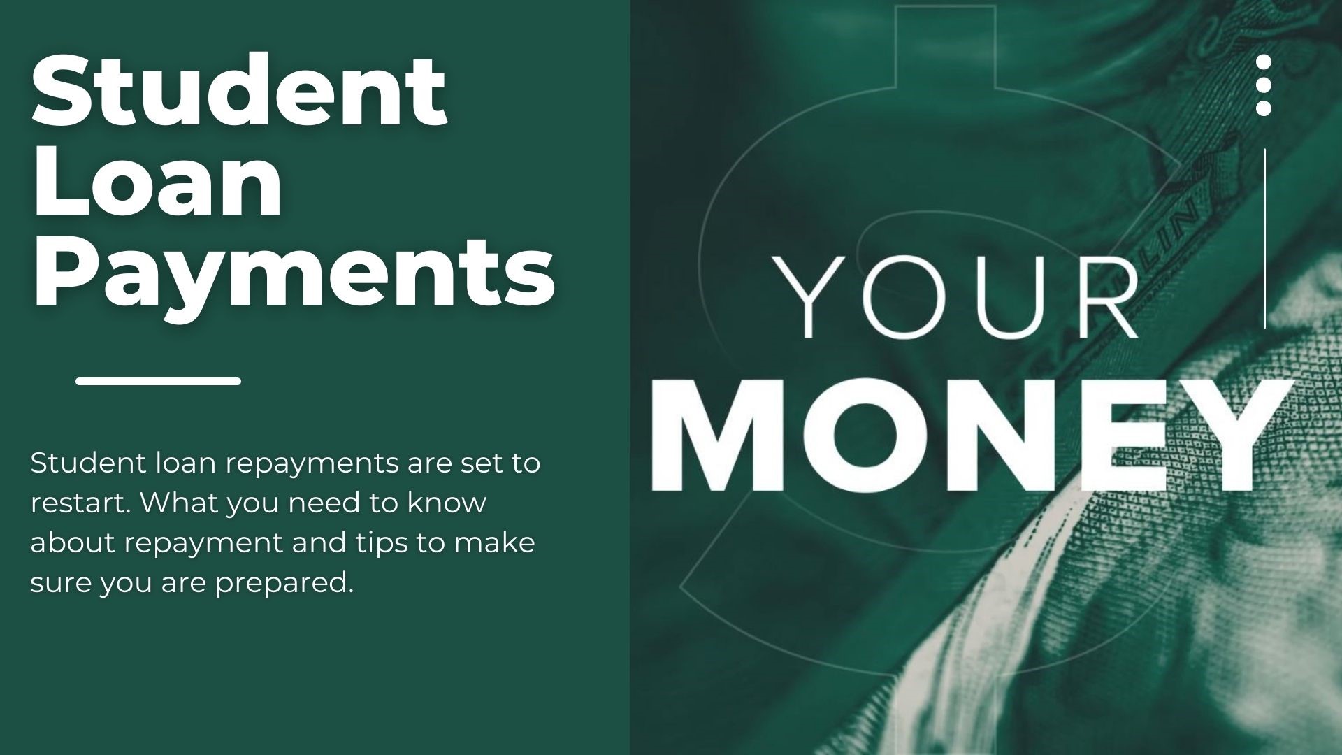 Interest begins accruing again for student loans and repayment begins in October. Here are some tips to prepare yourself.