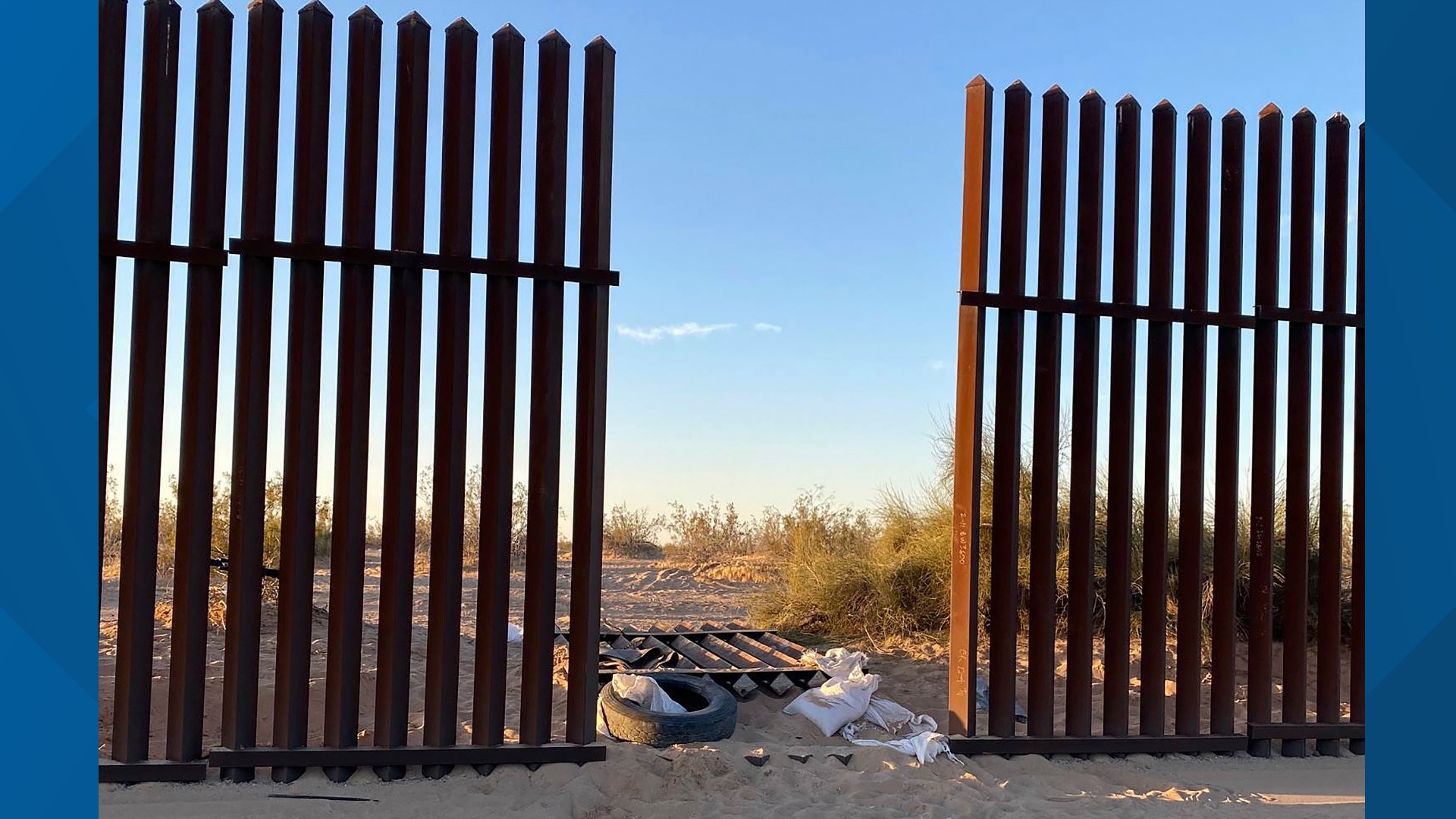 The hole in the fence that allowed 2 vehicles through with undocumented immigrants has been repaired by Border Patrol the day after the horrific crash.