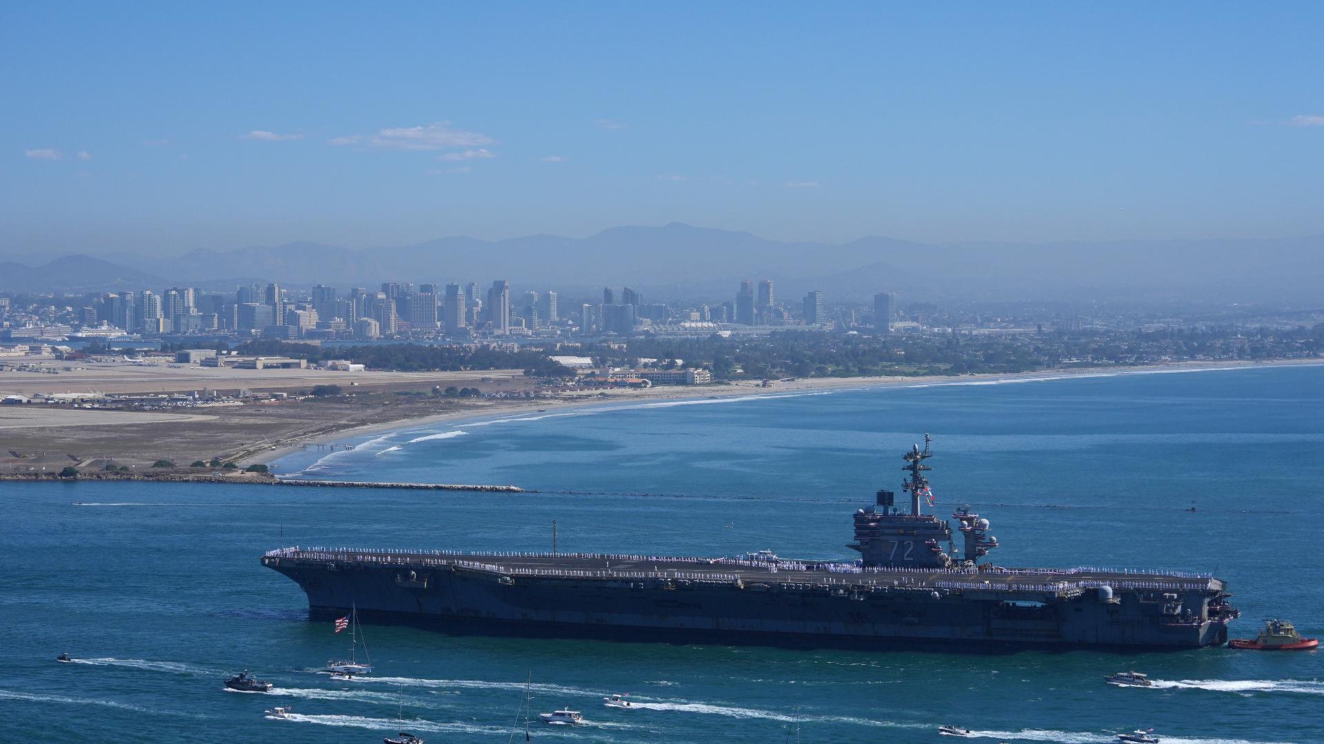 Trump Deploys USS Abraham Lincoln returns home to San Diego after near-record ...