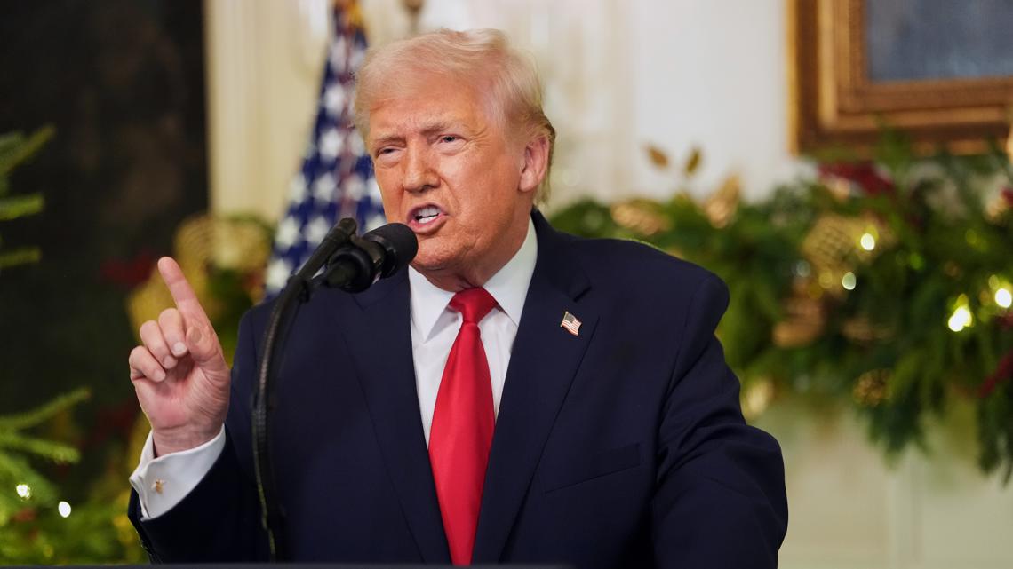 Trump closes federal government on Christmas Eve, Dec. 26 in new executive order | cbs8.com