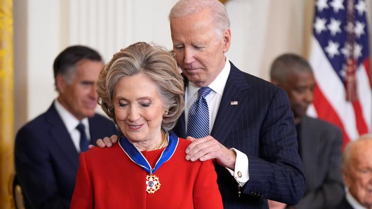 Hillary Clinton, Robert F. Kennedy, others receive Presidential Medal ...