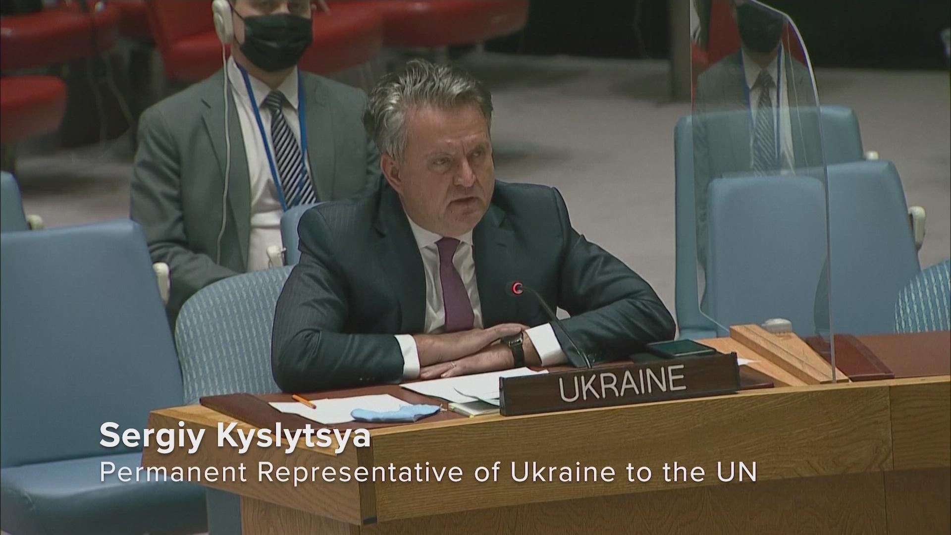 During U.N. Security Council emergency meeting, ambassador Sergiy Kyslytsya asked which countries might be next after Russia's moves in Ukraine.