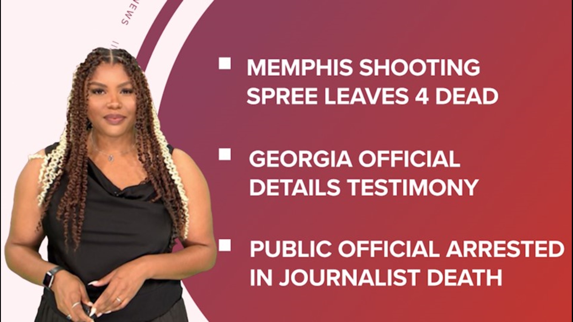 A look at what is happening in the news from a Memphis shooting spree leaving 4 dead to the Obama's portraits unveiled at the White House and the latest Apple event.