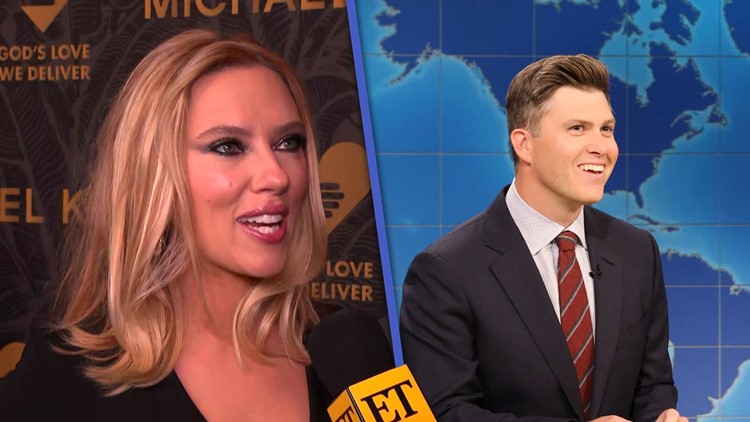 Colin Jost Forced to Roast His Wife, Scarlett Johansson, on 'SNL