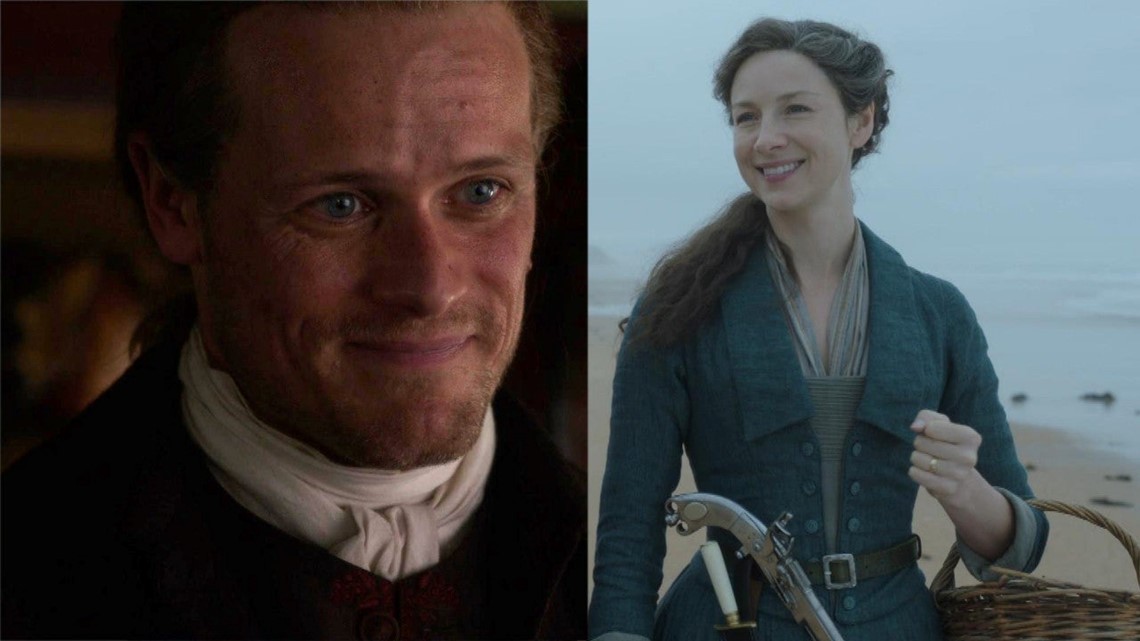 �Outlander� Bloopers Caitriona Balfe, Sam Heughan and the