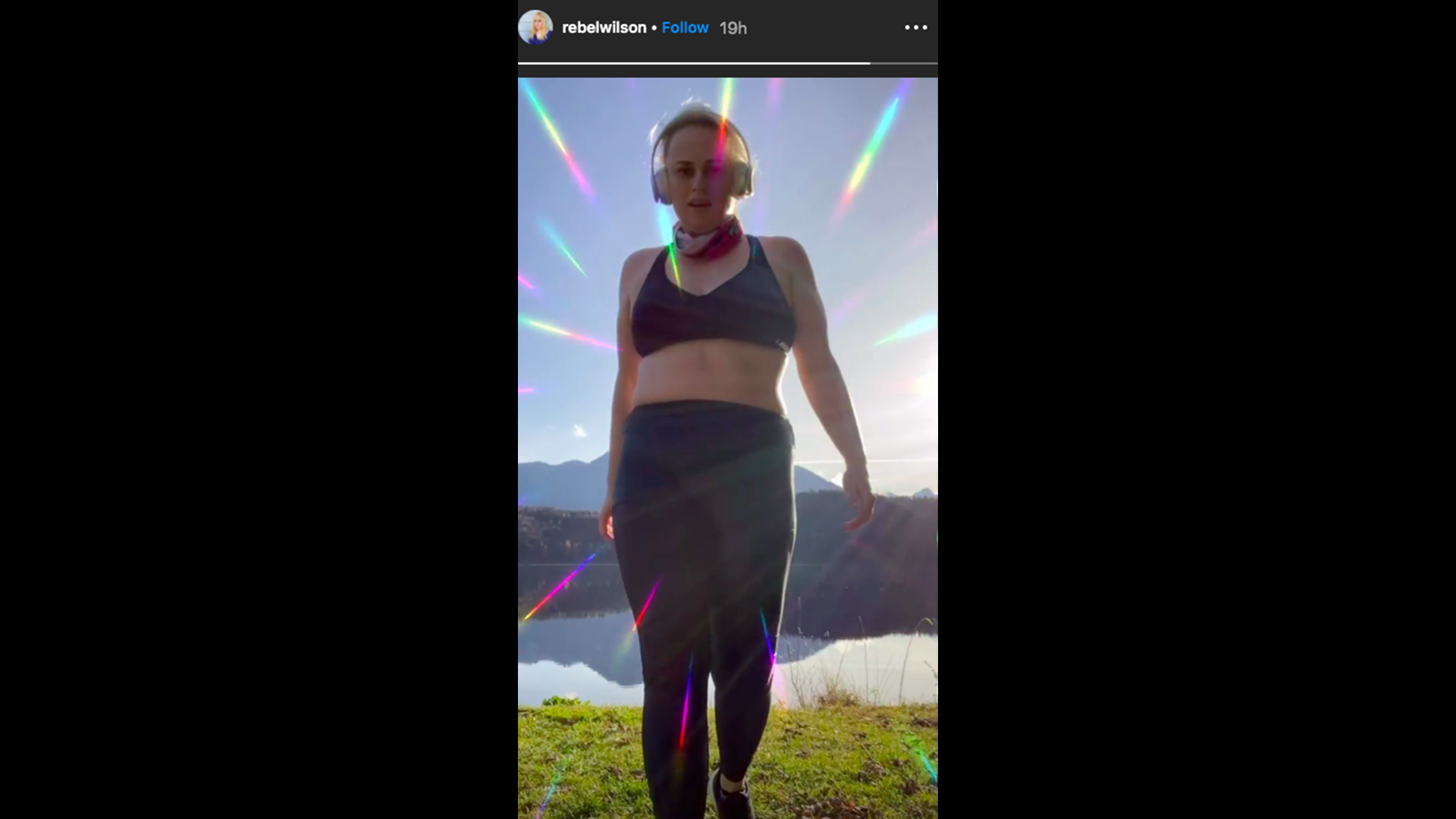 Rebel Wilson Shows Off Her Toned Stomach While Sharing an Inspirational