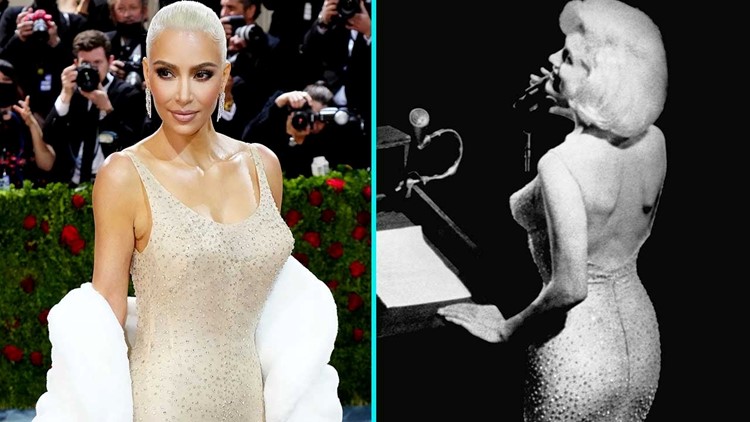 Kim Kardashian slammed as a 'Marilyn Monroe copy cat' in her $5M dress with  blonde hair at Met Gala with Pete Davidson | The Sun