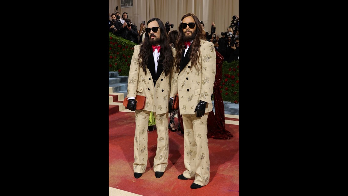 Jared Leto Twins With Gucci Director Alessandro Michele at the