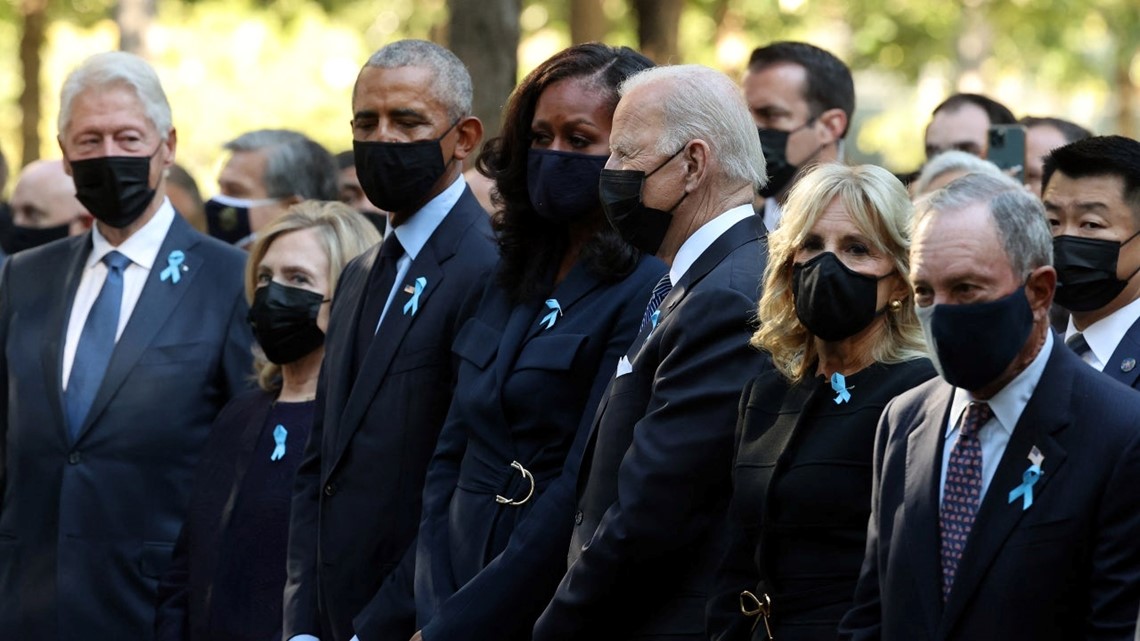 President Joe Biden Barack Obama and Bill Clinton Reunite to Mark