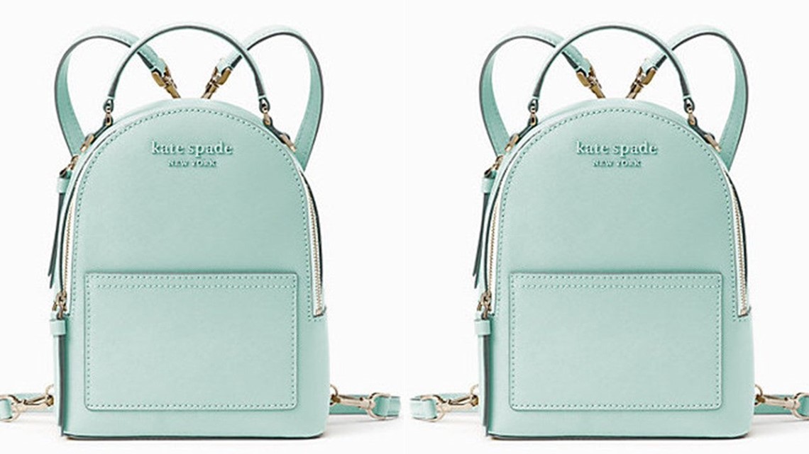 Kate spade light blue backpack new arrivals