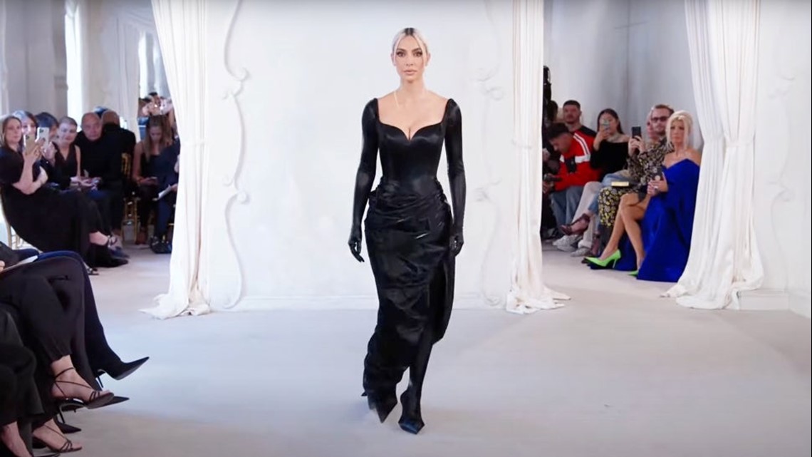 Kim Kardashian hits the Balenciaga runway at Paris Fashion Week