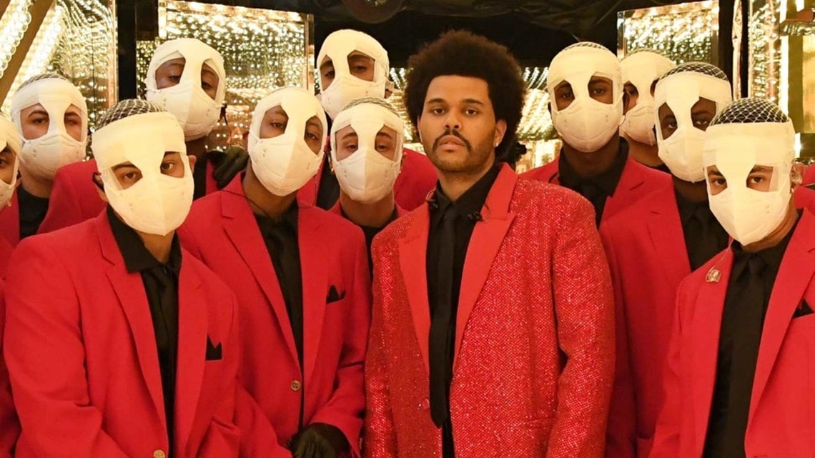 The Weeknd Super Bowl Halftime Show Red Blazer Jacket