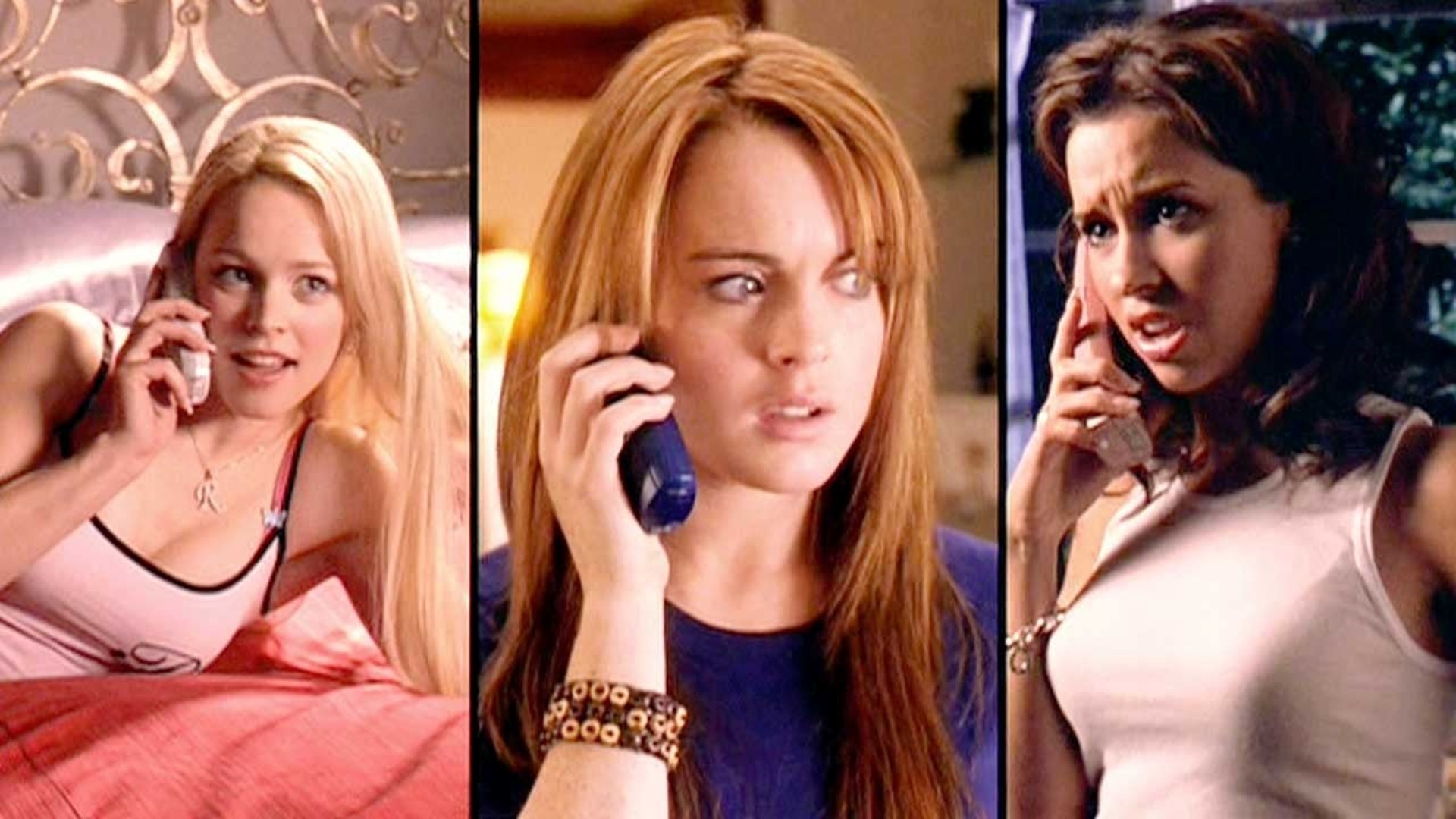 Lindsay Lohan Rachel Mcadams And Mean Girls Cast Recreate Iconic Phone Call Scene