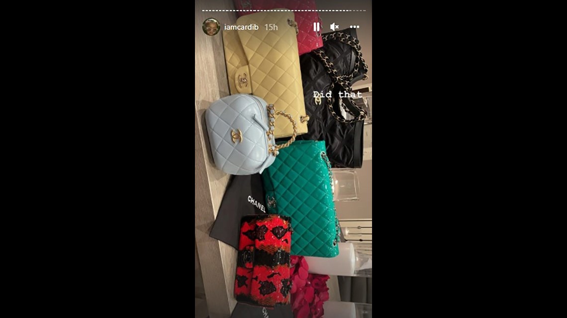 Cardi B gets a Chanel Bird Cage bag as a Valentine's Day gift from Offset  and it's worth 20,000 USD