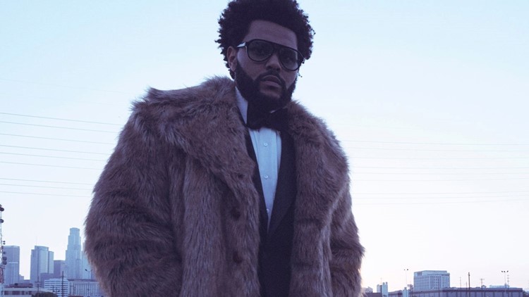 the weeknd purple jacket