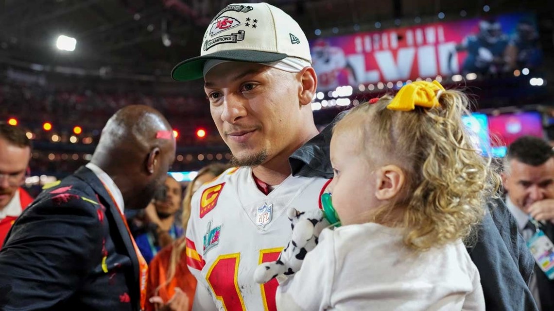 Patrick Mahomes' Daughter Celebrates Super Bowl Win On The Field