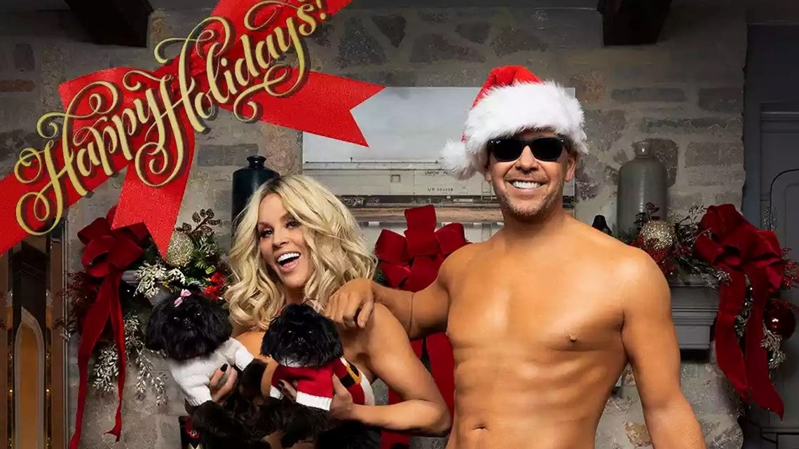 1140px x 641px - Jenny McCarthy and Donnie Wahlberg Strip Down for Naked Holiday-Themed Ad |  cbs8.com