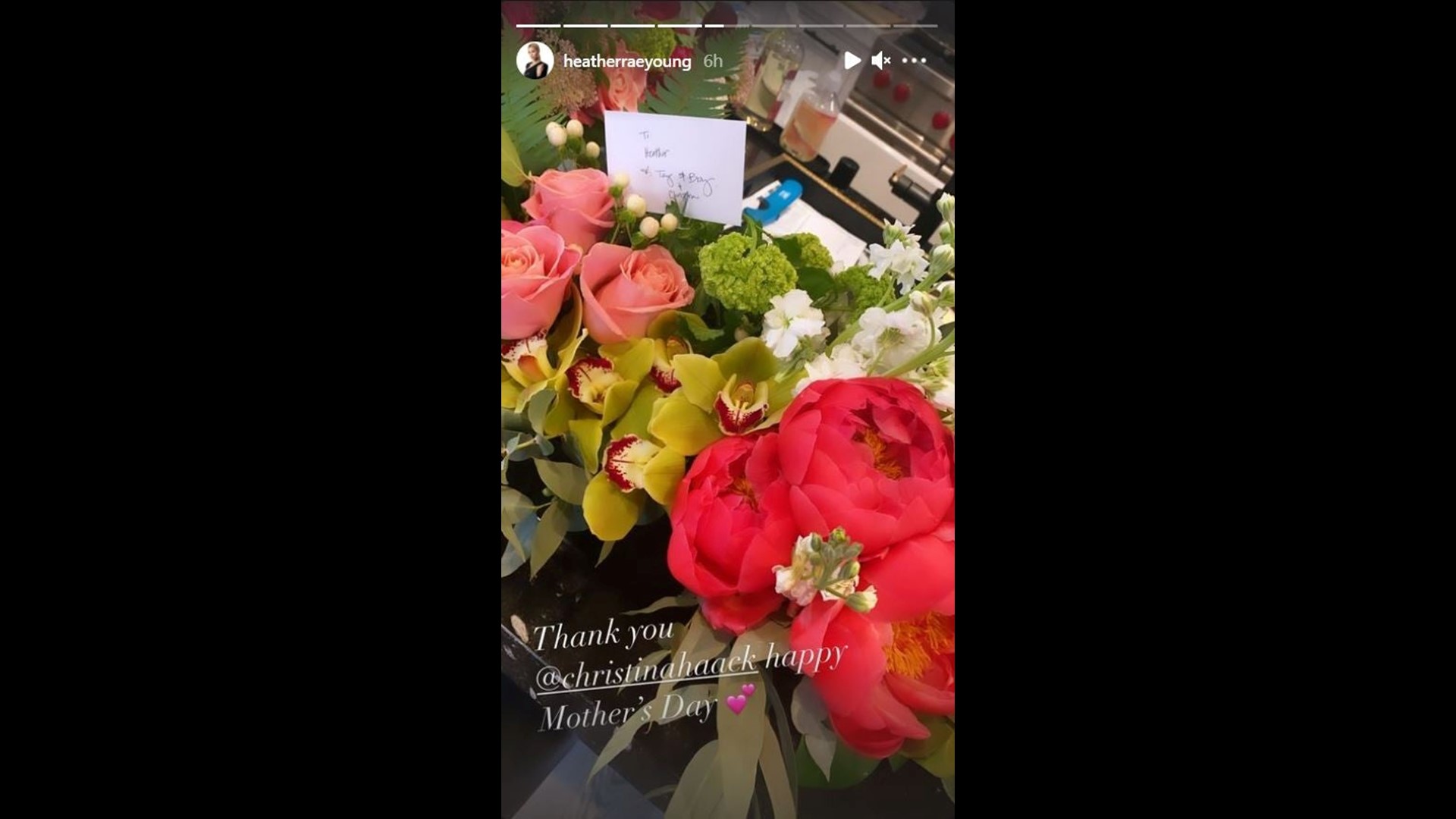 Heather Rae Young And Christina Haack T Each Other With Flowers For Mothers Day 1598