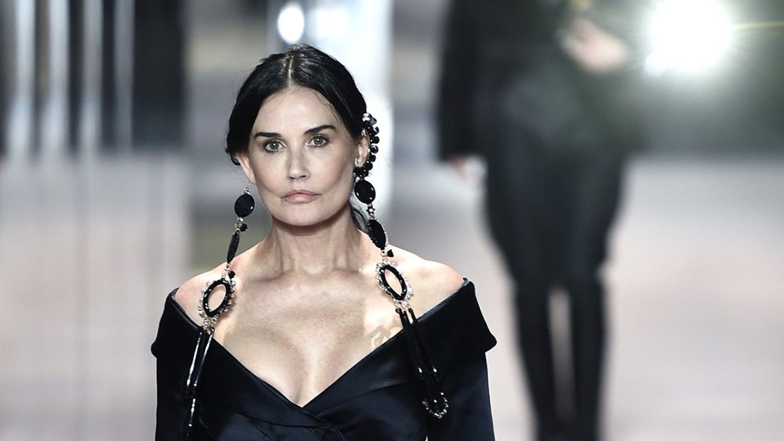 demi moore runway fendi