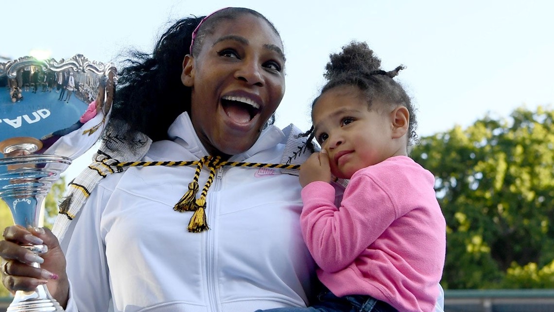 Serena Williams Borrows 2YearOld Daughter Olympia's Shirt, Jokes They