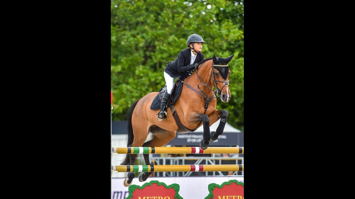 Mary Kate Olsen Soars on Horseback During Paris Jumping