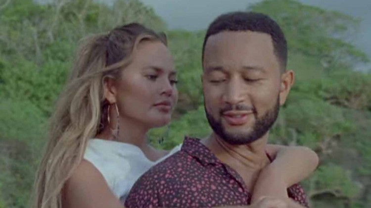 Chrissy Teigen Reveals She S Pregnant With Baby No 3 In John Legend S Wild Music Video Cbs8 Com