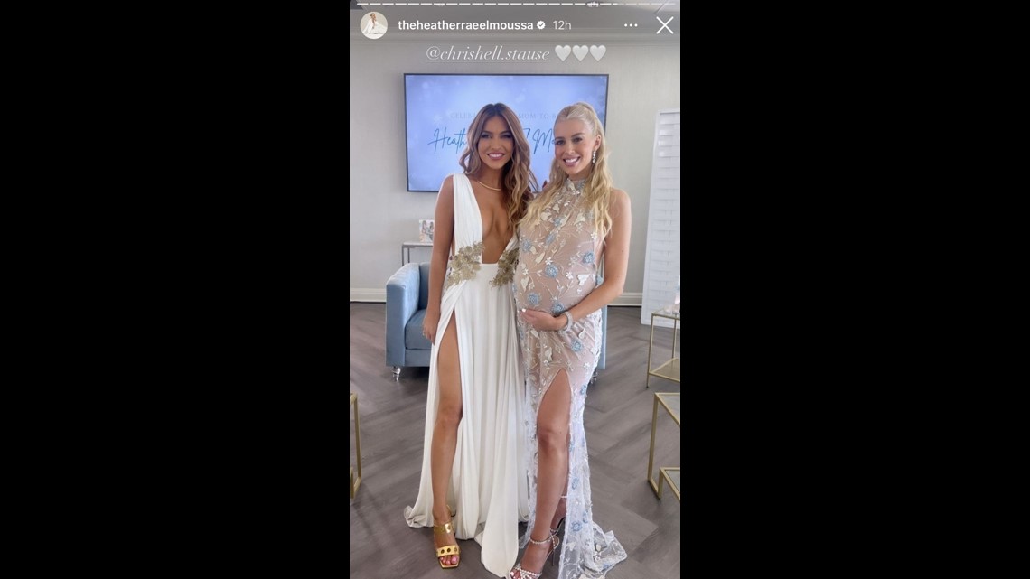 Chrishell Stause Joins Heather Rae Young for Wedding Dress Shopping