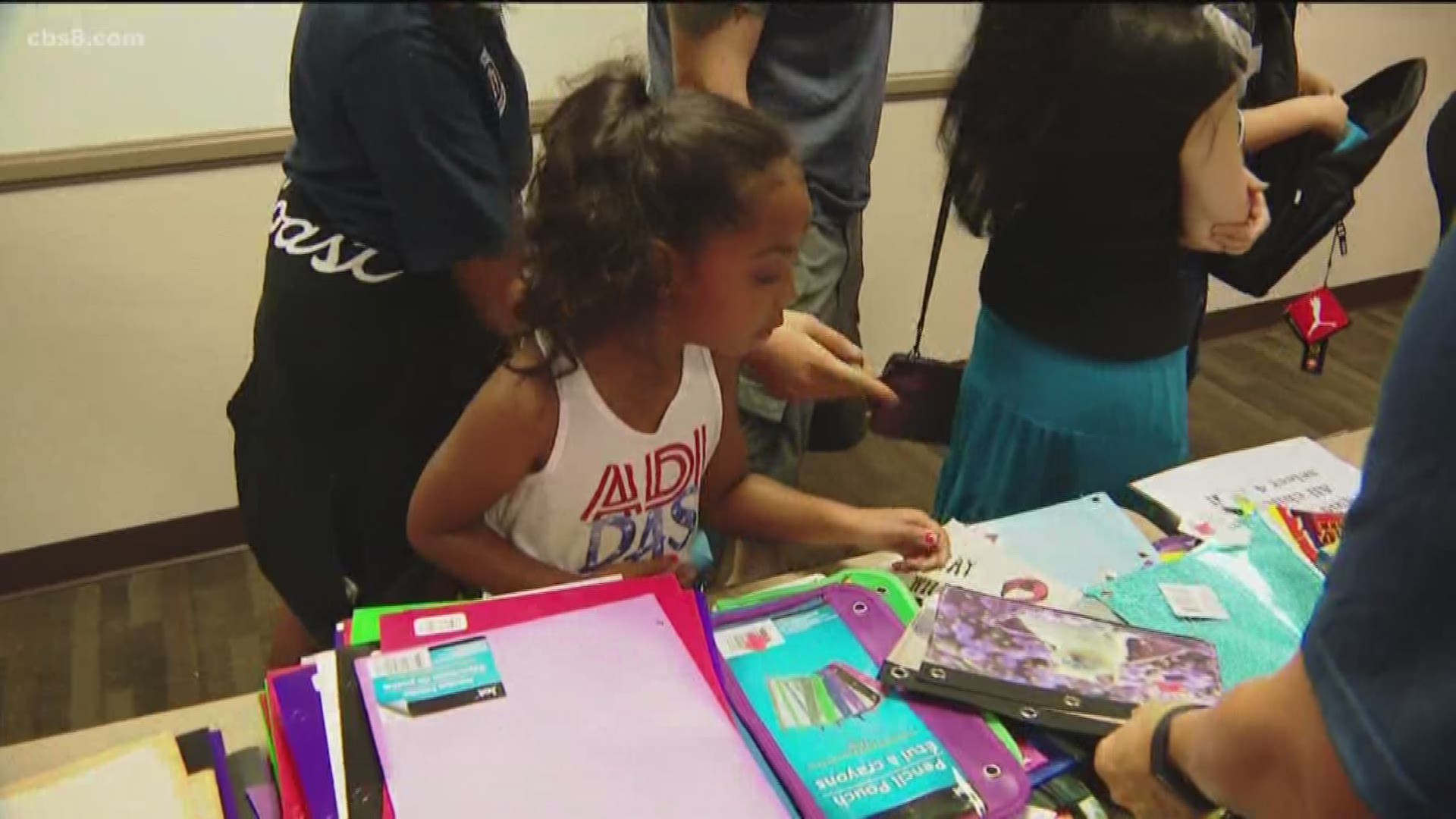 On Saturday Operation Homefront hosted its Back-to-School Brigade to give close to 500 children got their top pick of supplies.