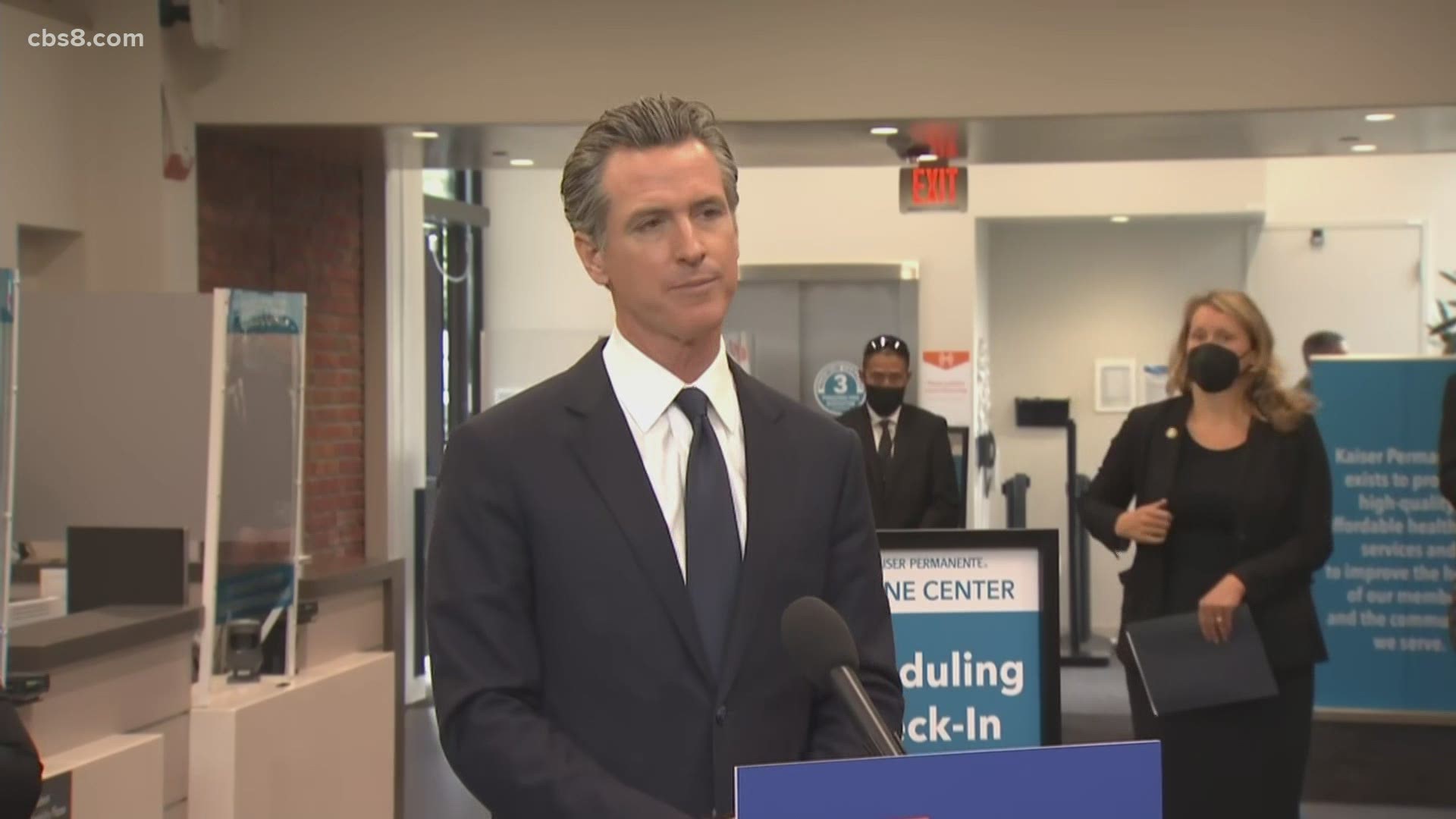 California Governor Gavin Newsom discusses new plans and actions to get more coronavirus vaccines into arms.